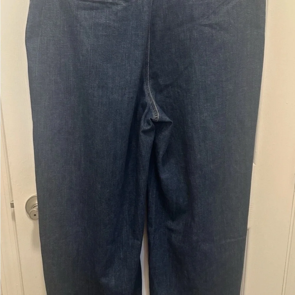 Chico's Dark Blue Flare palazzo Jeans - Picture 7 of 10
